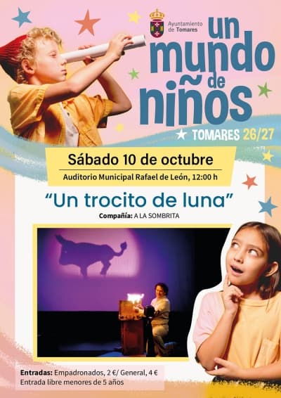 Tomares estrena la temporada 2026‑27 de ‘Un Mundo de Niños’ con teatro de sombras