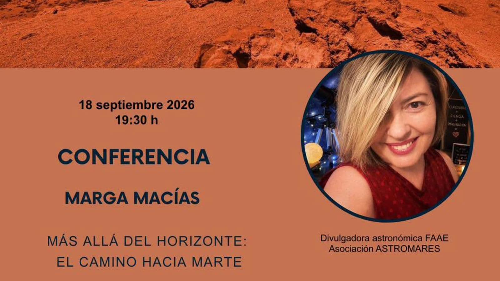 Palomares del Río programa una noche de astronomía con charla sobre Marte y observación