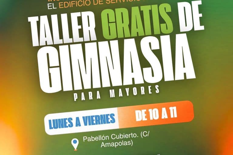 Se abre el plazo para inscribirse al taller de gimnasia para mayores 2026-2027