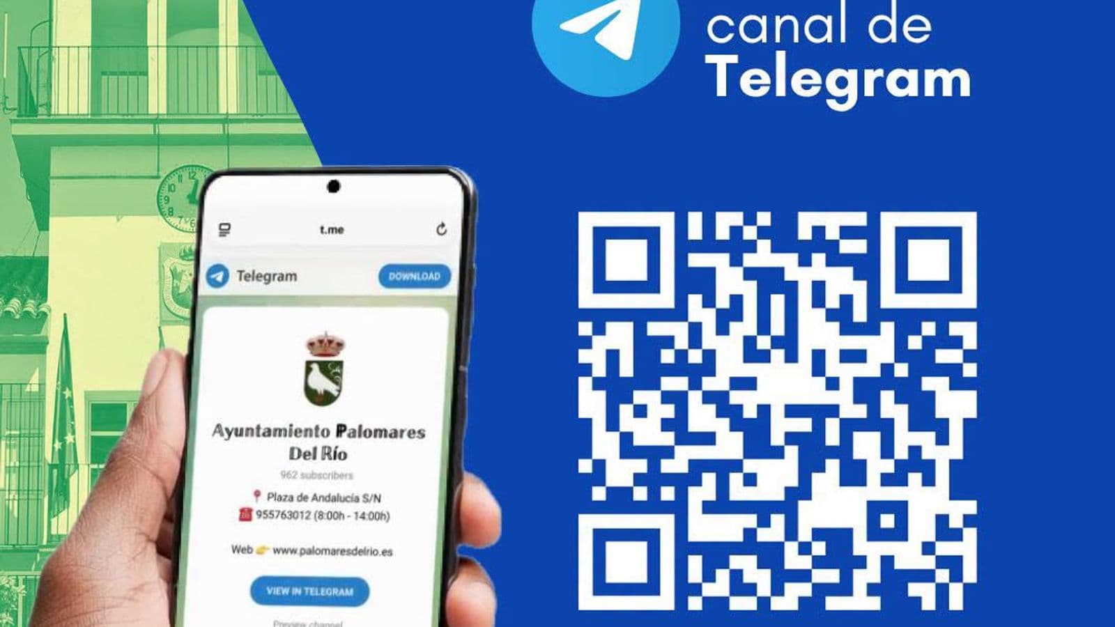 Palomares del Río activa su canal oficial de Telegram para avisos y agenda municipal