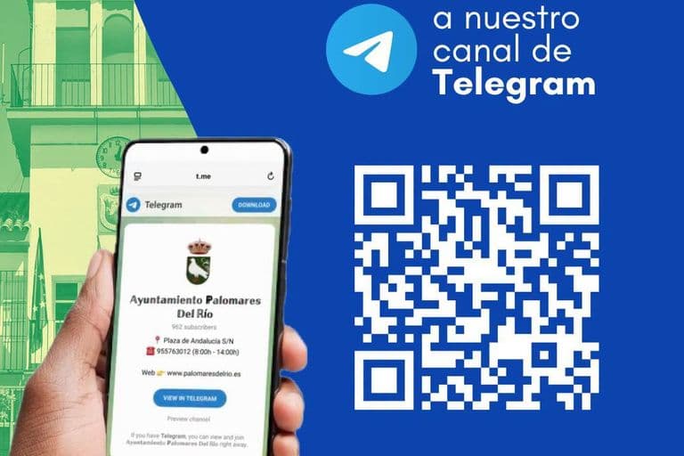 Palomares del Río activa su canal oficial de Telegram para avisos y agenda municipal