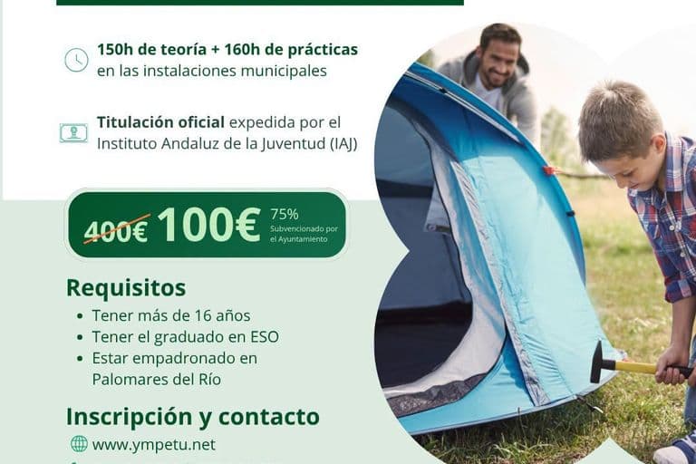 Palomares del Río abre plazo para curso de monitor de ocio subvencionado