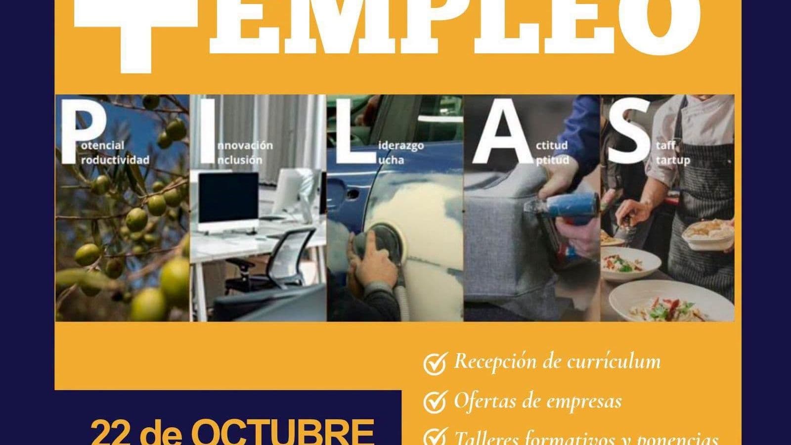 Pilas celebra la III Feria del Empleo este jueves 22 de octubre