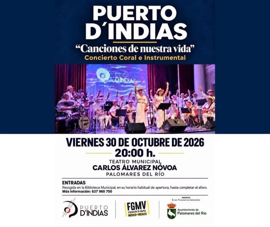 Puerto d’Indias concierta este viernes 30 en Palomares del Río