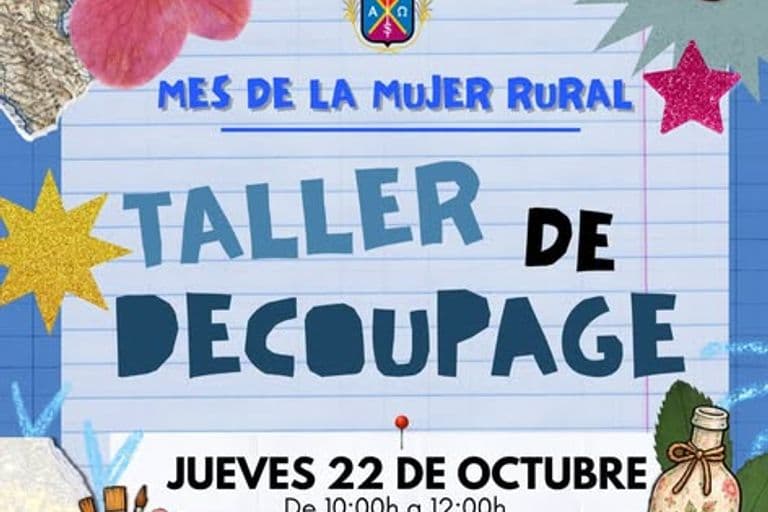 Taller de Decoupage para el Mes de la Mujer Rural en La Puebla del Río