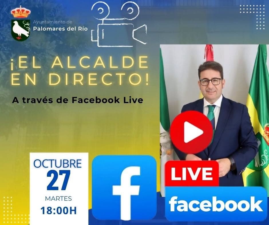 El alcalde de Palomares del Río will be en directo el 27 de octubre para responder a los vecinos