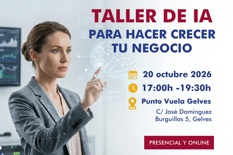 Gelves acoge un taller práctico de IA para empresarios y autónomos el 20 de octubre
