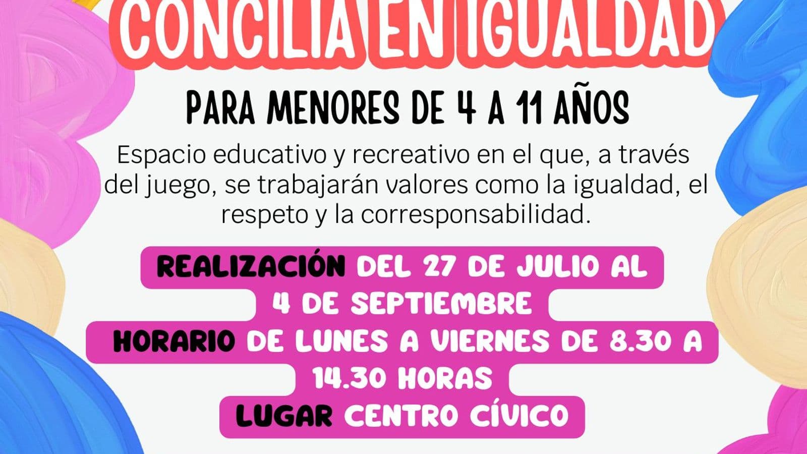 Castilleja de la Cuesta abre inscripciones para la Escuela de Verano 'Concilia en