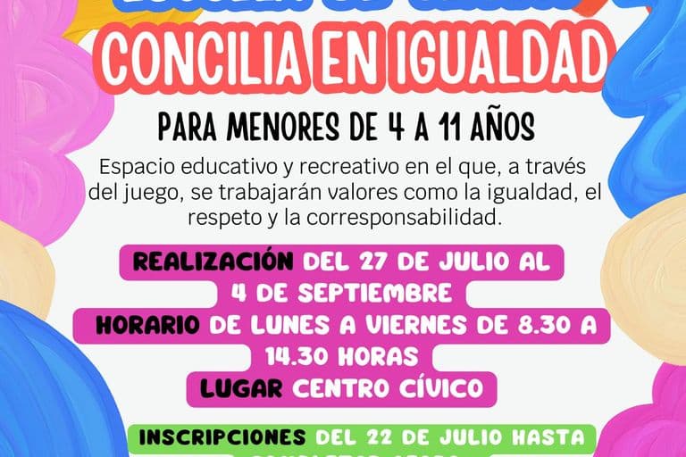 Castilleja de la Cuesta abre inscripciones para la Escuela de Verano 'Concilia en