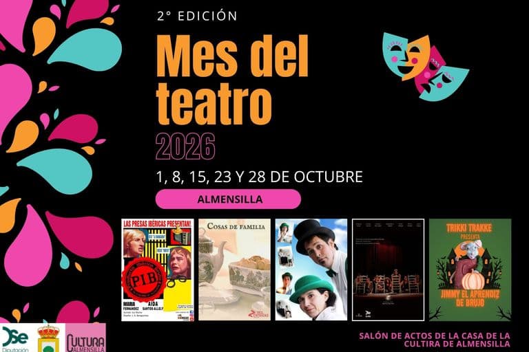 Almensilla celebra su segundo Mes del Teatro con cinco obras gratuitas en octubre