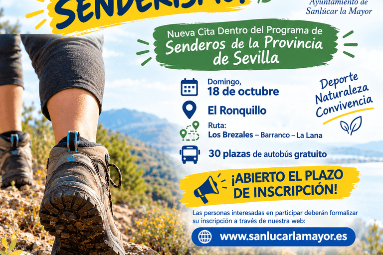 Senderismo en El Ronquillo: salida el 18 de octubre con inscripción abierta
