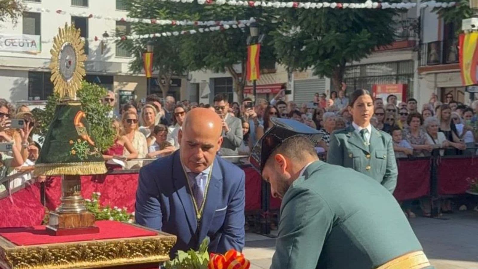Sanlúcar la Mayor conmemora el Día de la Hispanidad y la Virgen del Pilar
