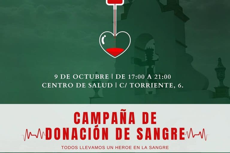 Benacazón organiza una donación de sangre el viernes 9 de octubre en el Centro de Salud