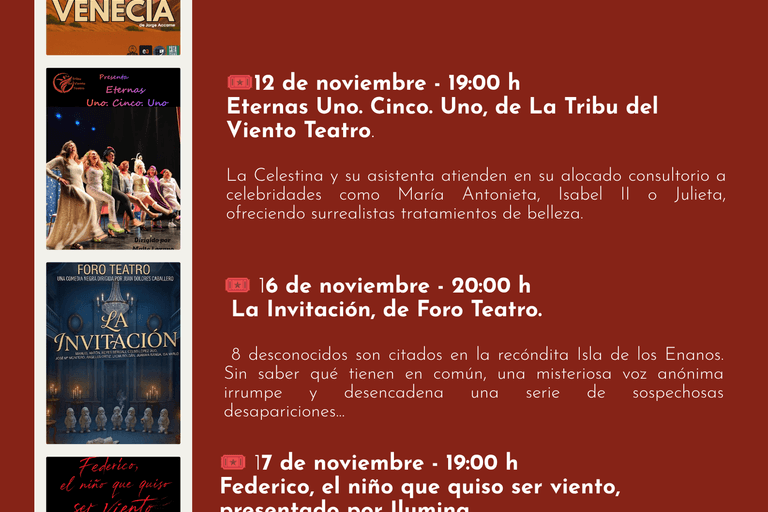 Santiponce acoge el III Encuentro de Teatro Amateur del 3 al 17 de noviembre