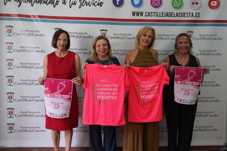 Carmen Herrera presenta el cartel de la Marcha contra el Cáncer de Mama para el 18 de octubre