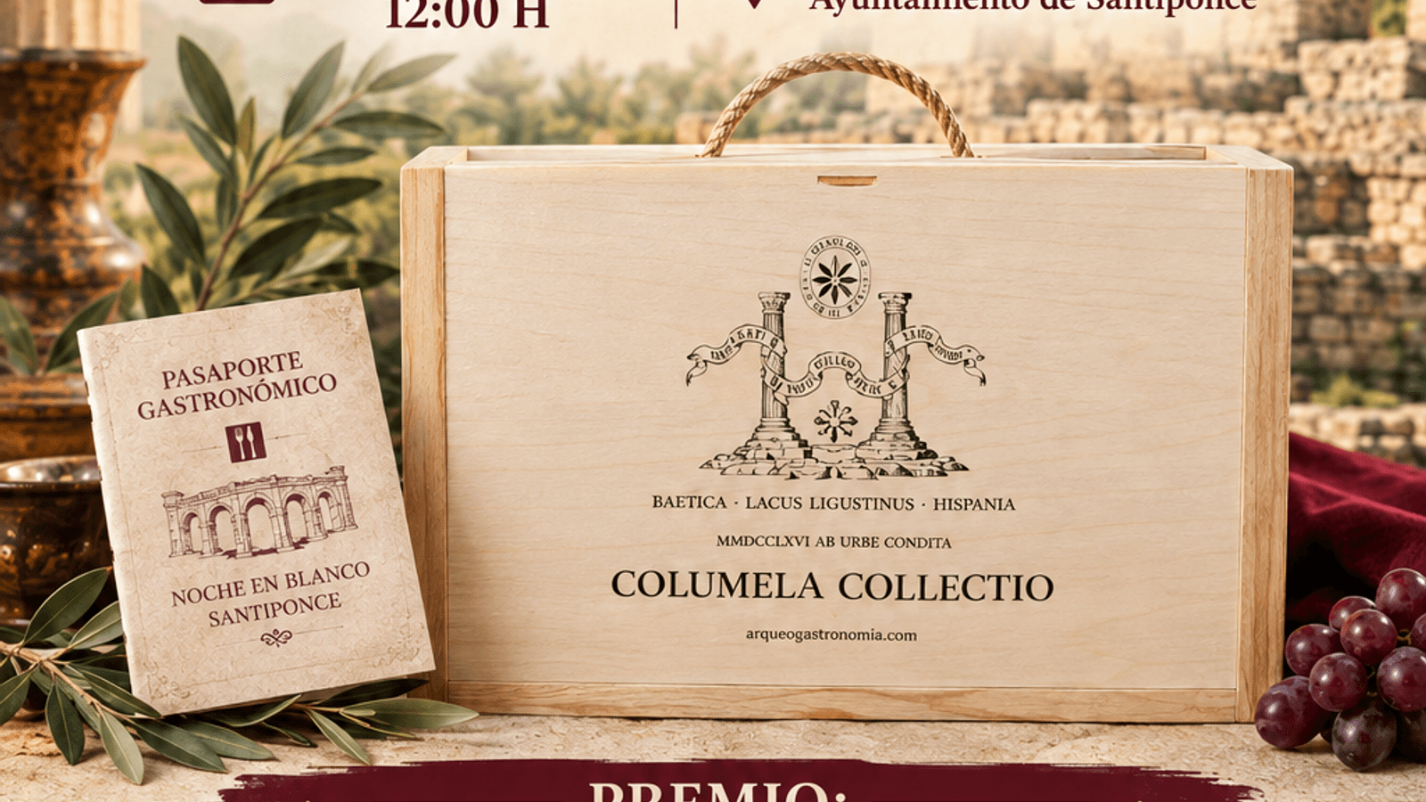 Santiponce sortea el Pasaporte Gastronómico de la Noche en Blanco