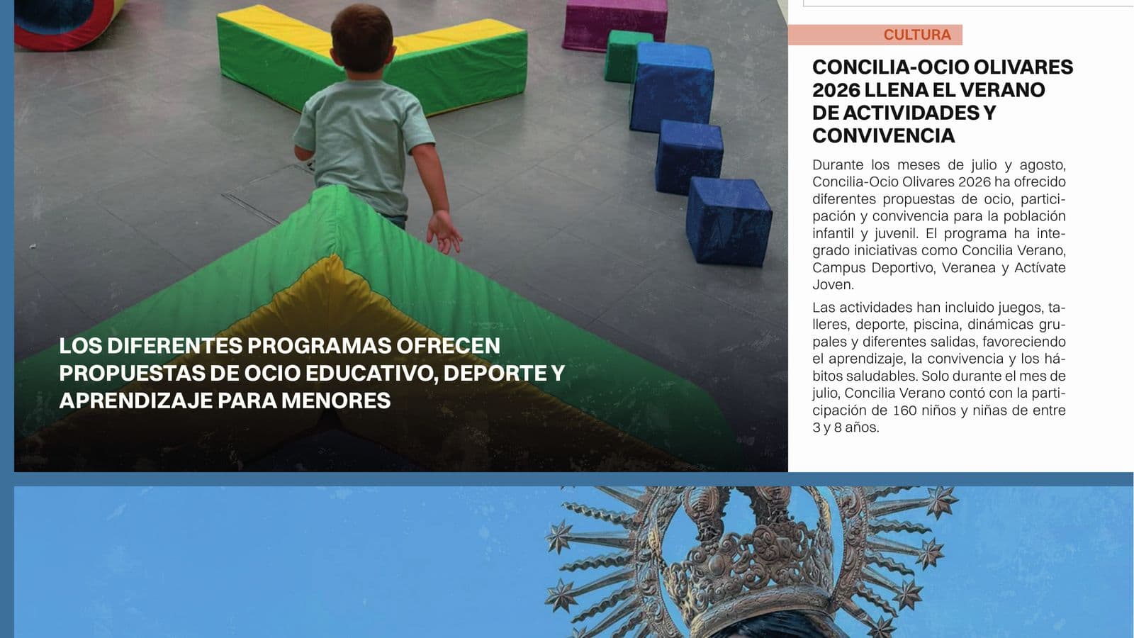 Olivares publica su revista municipal de julio‑agosto 2026