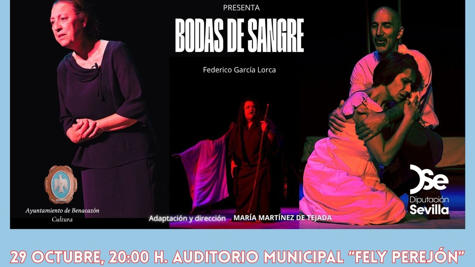 Teatro 'Bodas de sangre' en Benacazón el 29 de octubre, con entrada gratuita
