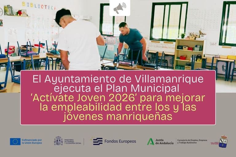 Villamanrique contrata a ocho jóvenes para el plan Actívate Joven 2026