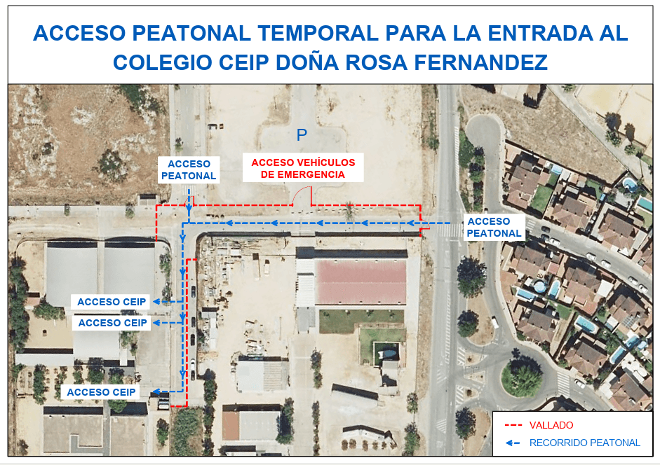 El acceso al CEIP Doña Rosa Fernández queda garantizado desde el inicio del curso escolar