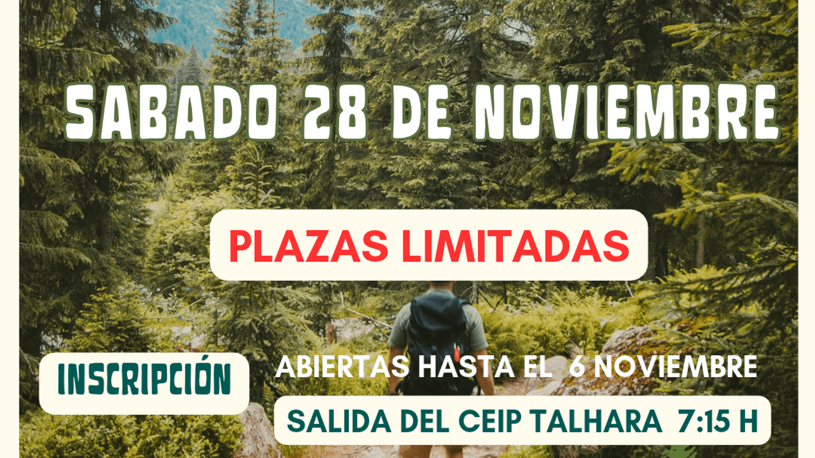 Benacazón abre inscripciones para la ruta de senderismo a Guadalcanal el 29 de noviembre