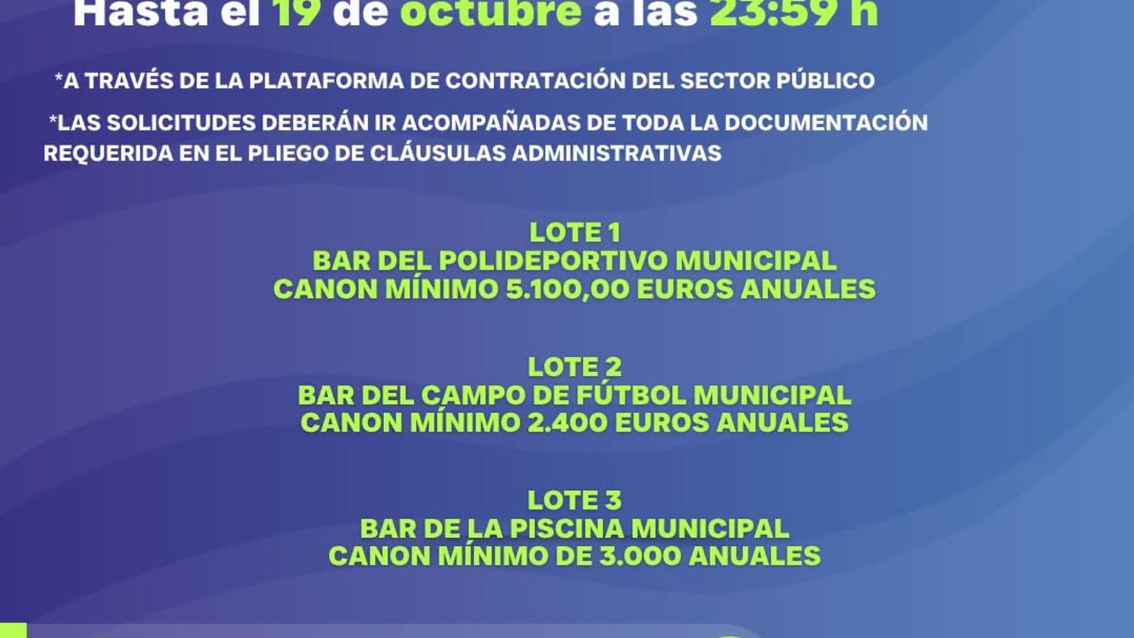 Gelves licita la explotación de tres bares en sus instalaciones deportivas