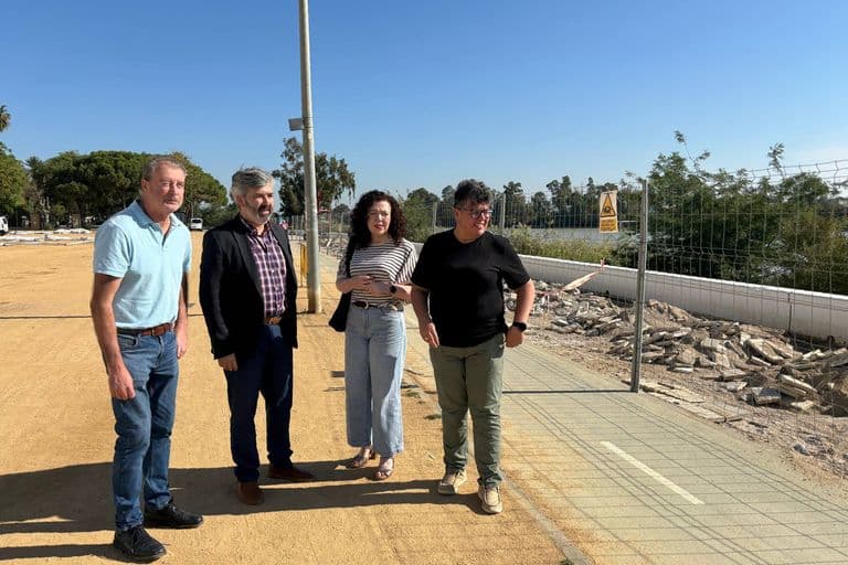 Arranca la renovación del Paseo Marítimo de Coria del Río con un millón de euros