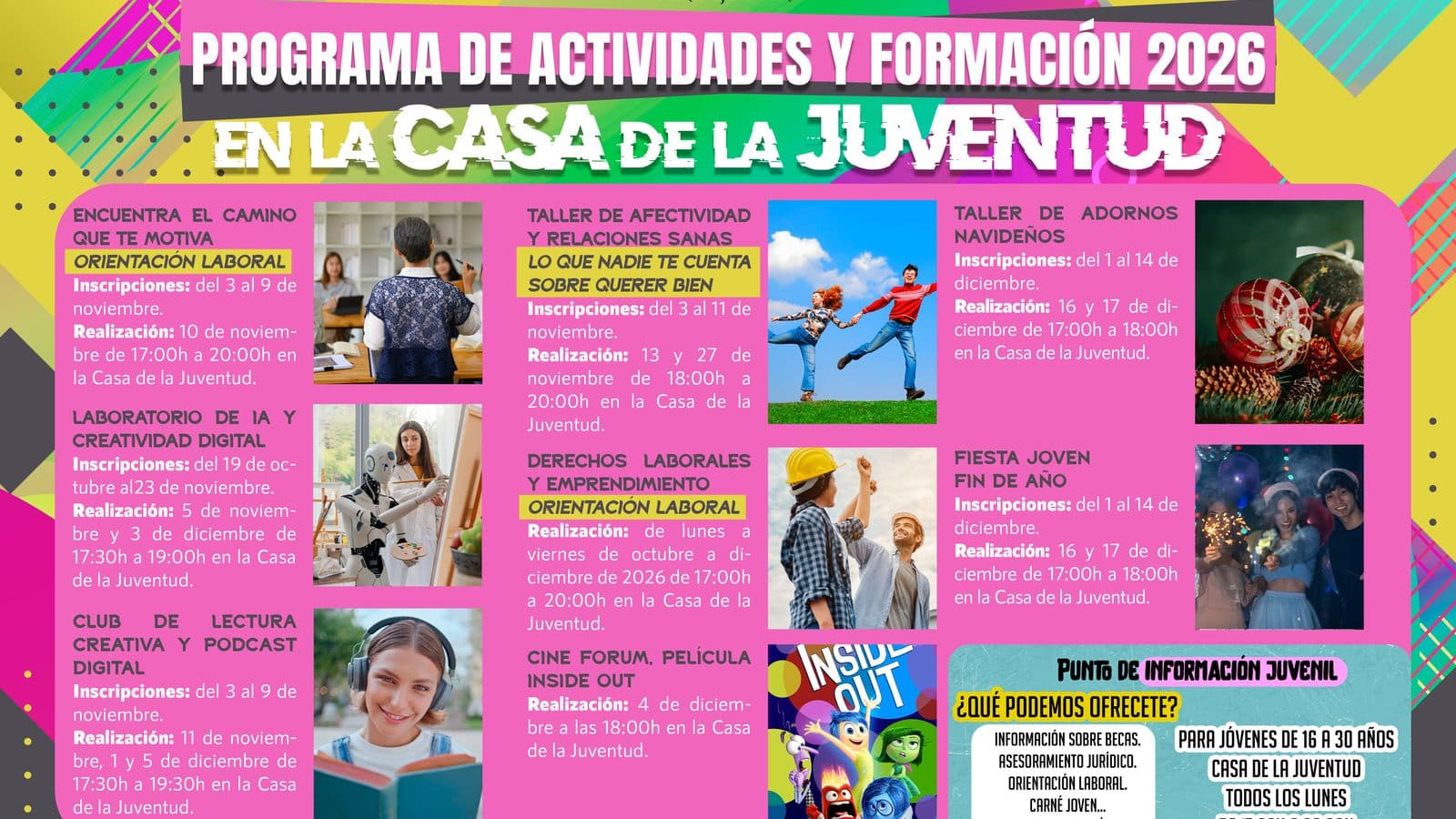 Castilleja de la Cuesta estrena programación para jóvenes