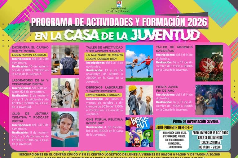 Castilleja de la Cuesta estrena programación para jóvenes