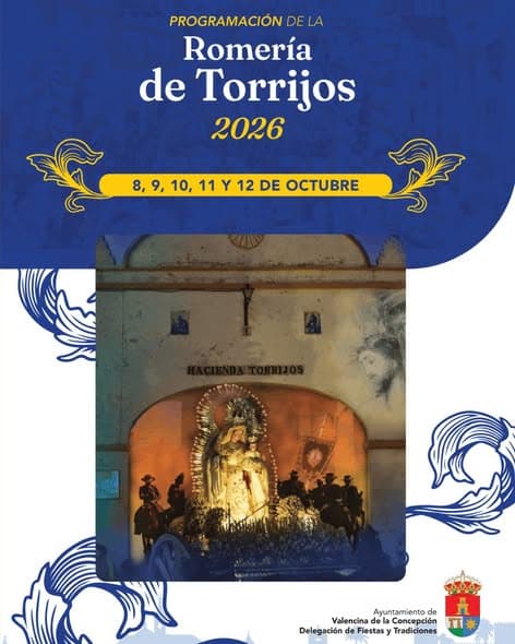 Valencina publica programación de la Romería de Torrijos 2026 del 8 al 12 de octubre