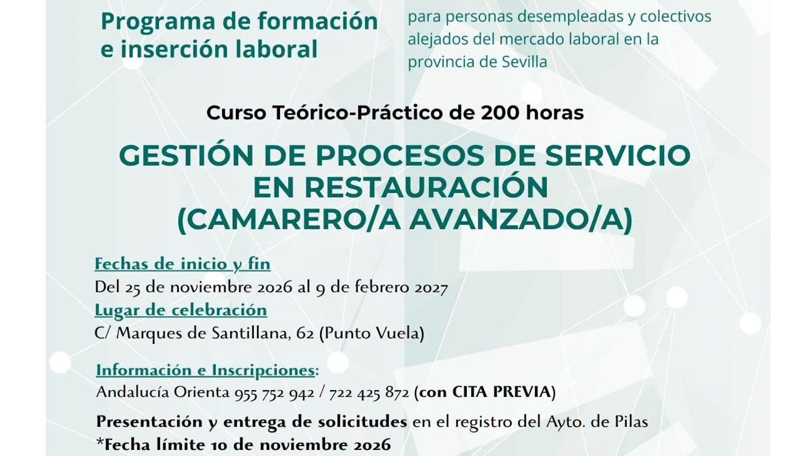 Pilas lanza dos cursos gratuitos de formación para mejorar la empleabilidad