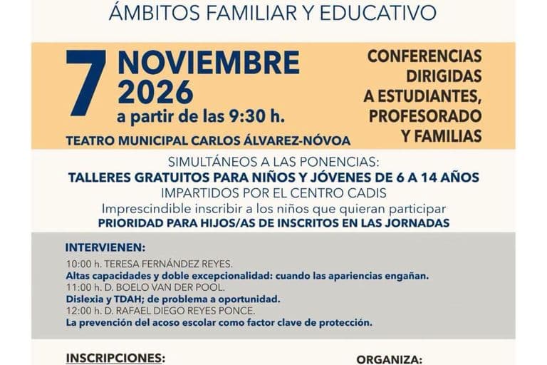 Palomares del Río acoge las III Jornadas de Altas Capacidades el 7 de noviembre
