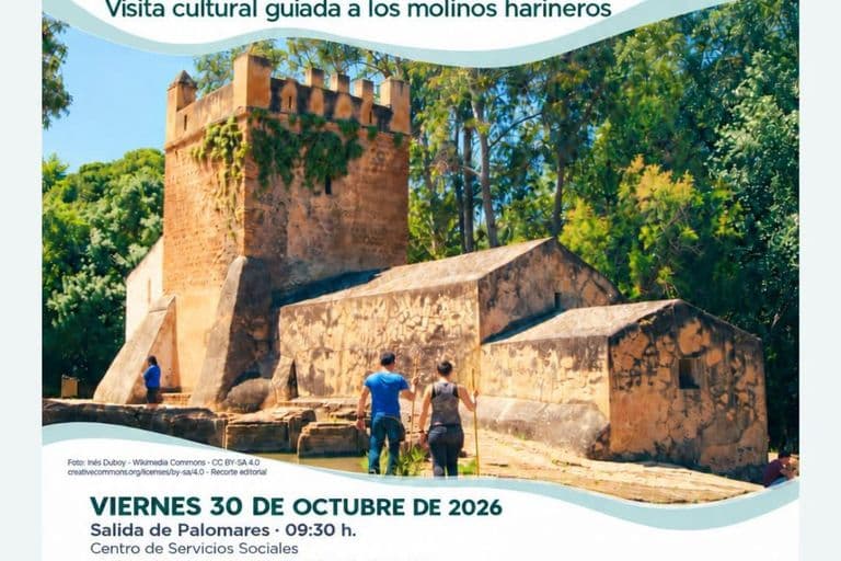 Palomares del Río organiza visita gratuita a los molinos de Alcalá de Guadaíra