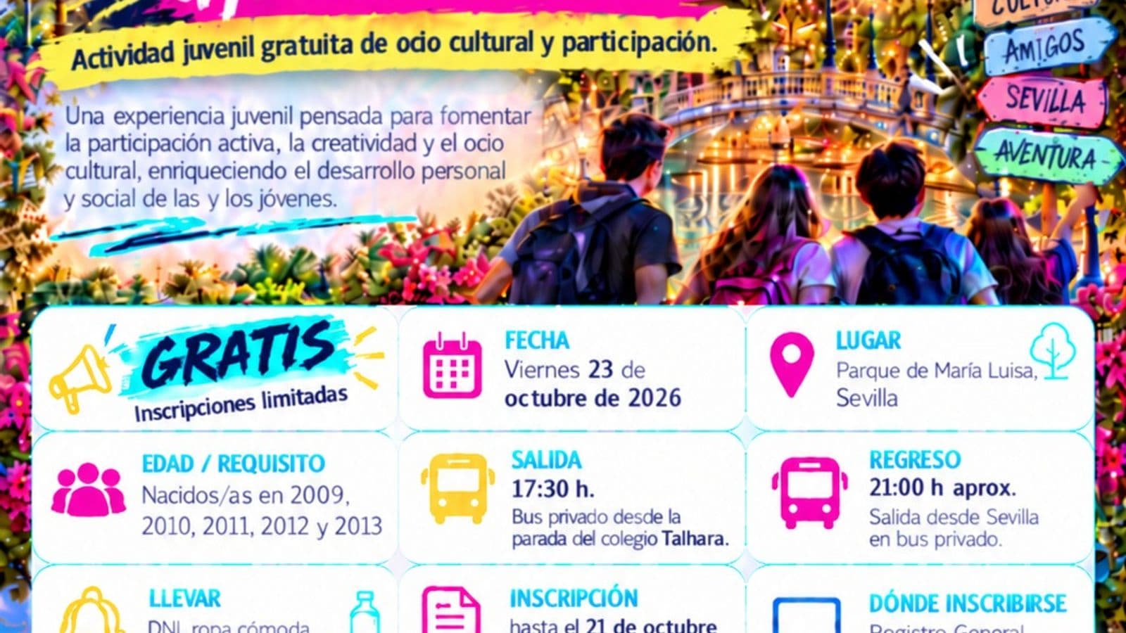 Benacazón convoca la Gymkana SevInvita para jóvenes del 23 de octubre