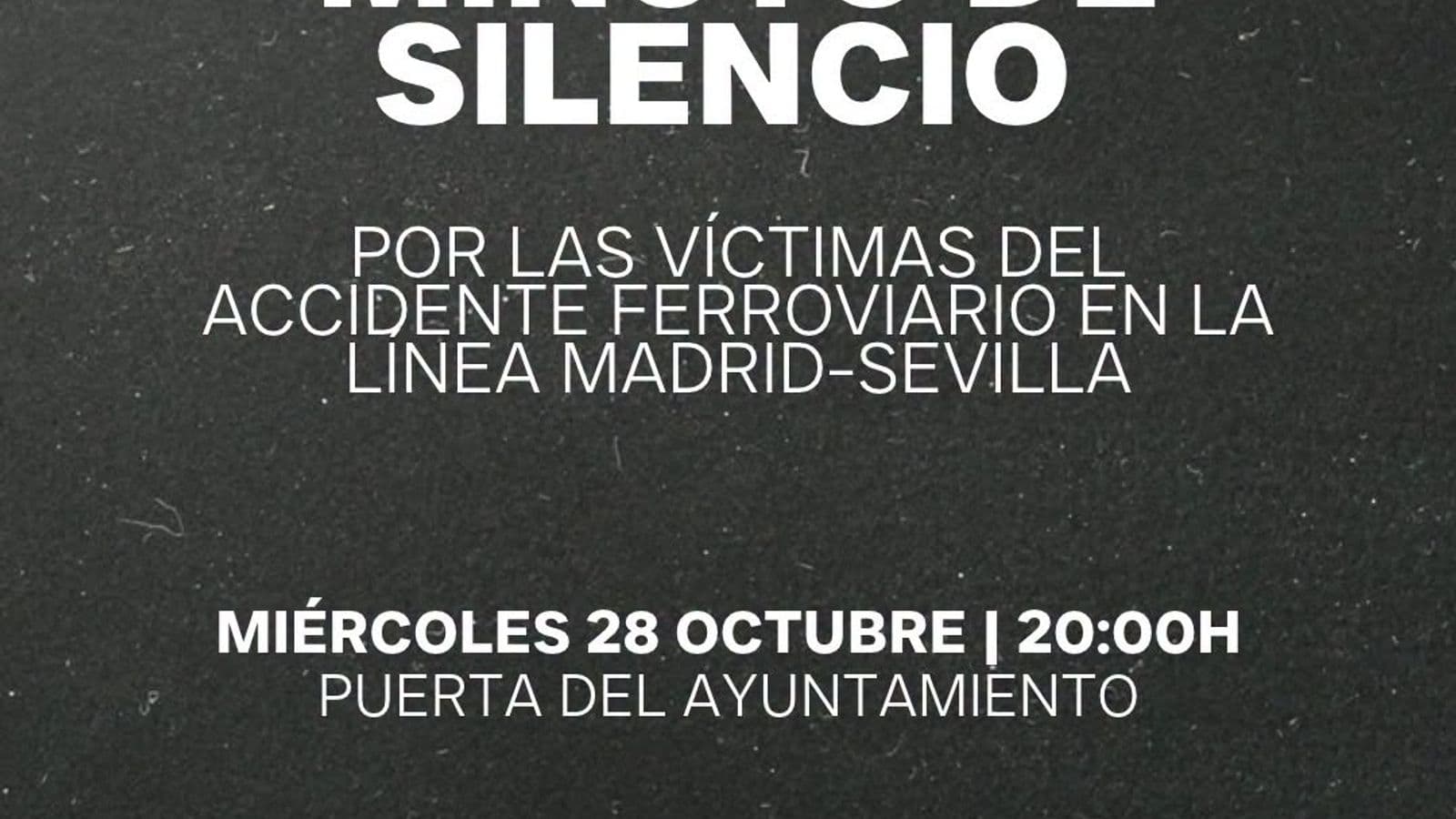 Gelves guardará un minuto de silencio por las vítimas del accidente de tren